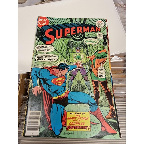 329 - ACTION COMICS & SUPERMAN: collection of approx 150+ issues, late 1960s-early 80s, generally in g... 