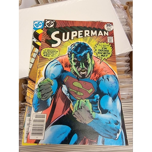 329 - ACTION COMICS & SUPERMAN: collection of approx 150+ issues, late 1960s-early 80s, generally in g... 