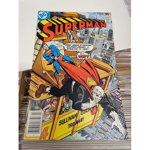 329 - ACTION COMICS & SUPERMAN: collection of approx 150+ issues, late 1960s-early 80s, generally in g... 