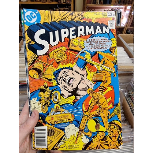 329 - ACTION COMICS & SUPERMAN: collection of approx 150+ issues, late 1960s-early 80s, generally in g... 