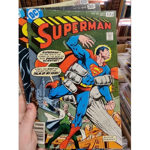 329 - ACTION COMICS & SUPERMAN: collection of approx 150+ issues, late 1960s-early 80s, generally in g... 