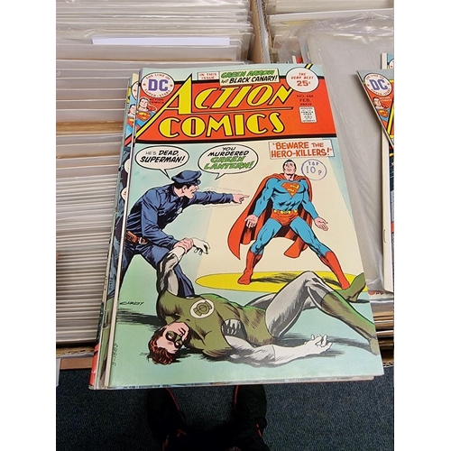 329 - ACTION COMICS & SUPERMAN: collection of approx 150+ issues, late 1960s-early 80s, generally in g... 