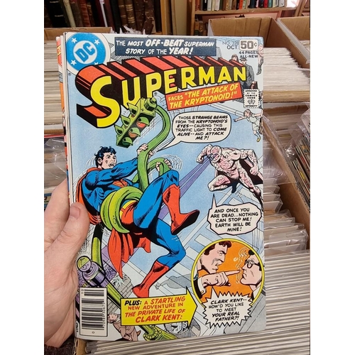 329 - ACTION COMICS & SUPERMAN: collection of approx 150+ issues, late 1960s-early 80s, generally in g... 