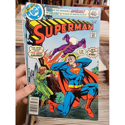 329 - ACTION COMICS & SUPERMAN: collection of approx 150+ issues, late 1960s-early 80s, generally in g... 