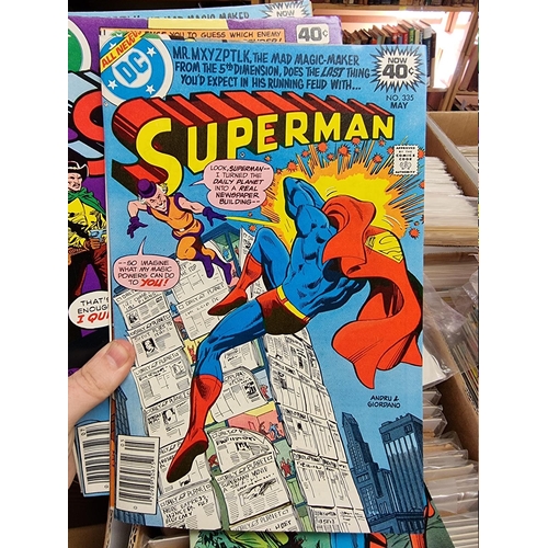 329 - ACTION COMICS & SUPERMAN: collection of approx 150+ issues, late 1960s-early 80s, generally in g... 