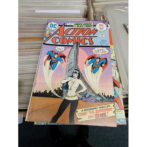 329 - ACTION COMICS & SUPERMAN: collection of approx 150+ issues, late 1960s-early 80s, generally in g... 