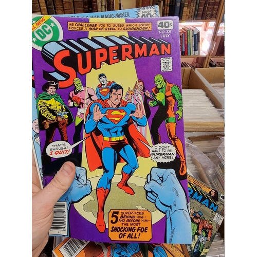 329 - ACTION COMICS & SUPERMAN: collection of approx 150+ issues, late 1960s-early 80s, generally in g... 