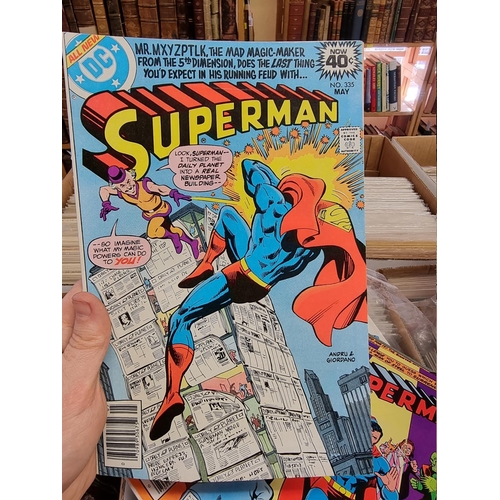 329 - ACTION COMICS & SUPERMAN: collection of approx 150+ issues, late 1960s-early 80s, generally in g... 