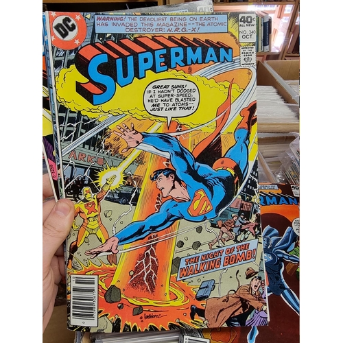 329 - ACTION COMICS & SUPERMAN: collection of approx 150+ issues, late 1960s-early 80s, generally in g... 