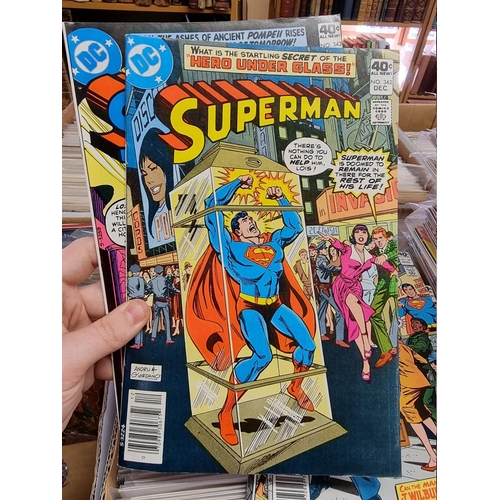 329 - ACTION COMICS & SUPERMAN: collection of approx 150+ issues, late 1960s-early 80s, generally in g... 