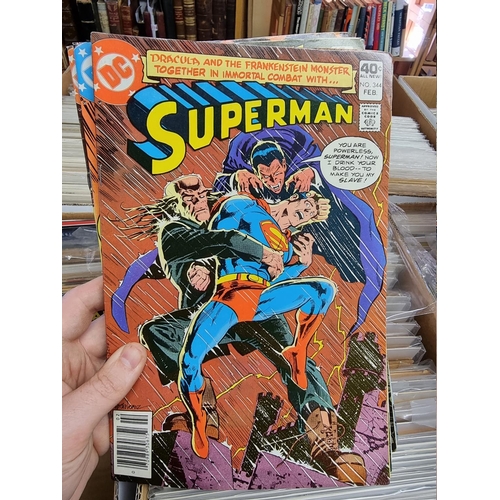 329 - ACTION COMICS & SUPERMAN: collection of approx 150+ issues, late 1960s-early 80s, generally in g... 