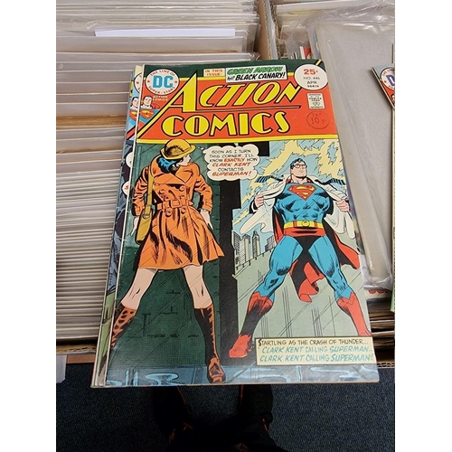 329 - ACTION COMICS & SUPERMAN: collection of approx 150+ issues, late 1960s-early 80s, generally in g... 