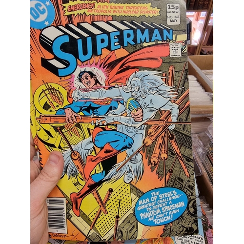 329 - ACTION COMICS & SUPERMAN: collection of approx 150+ issues, late 1960s-early 80s, generally in g... 