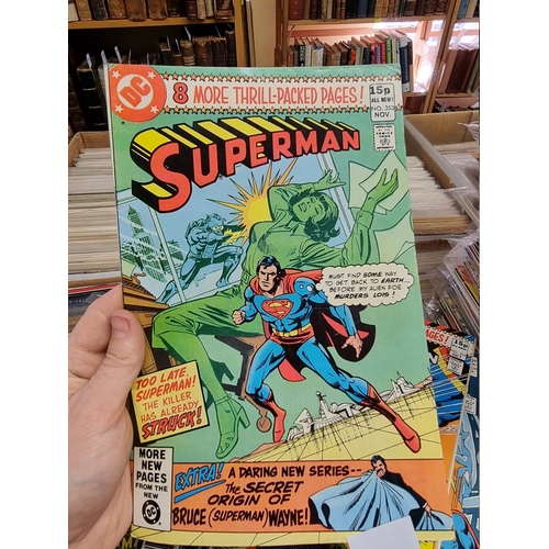 329 - ACTION COMICS & SUPERMAN: collection of approx 150+ issues, late 1960s-early 80s, generally in g... 