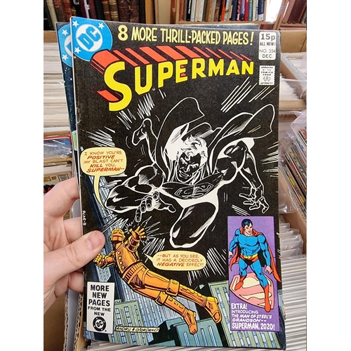 329 - ACTION COMICS & SUPERMAN: collection of approx 150+ issues, late 1960s-early 80s, generally in g... 