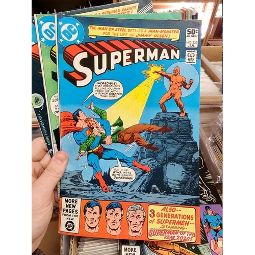 329 - ACTION COMICS & SUPERMAN: collection of approx 150+ issues, late 1960s-early 80s, generally in g... 