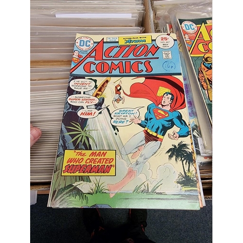 329 - ACTION COMICS & SUPERMAN: collection of approx 150+ issues, late 1960s-early 80s, generally in g... 