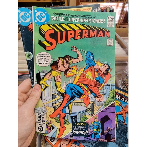 329 - ACTION COMICS & SUPERMAN: collection of approx 150+ issues, late 1960s-early 80s, generally in g... 