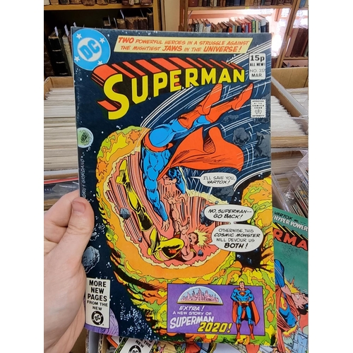 329 - ACTION COMICS & SUPERMAN: collection of approx 150+ issues, late 1960s-early 80s, generally in g... 