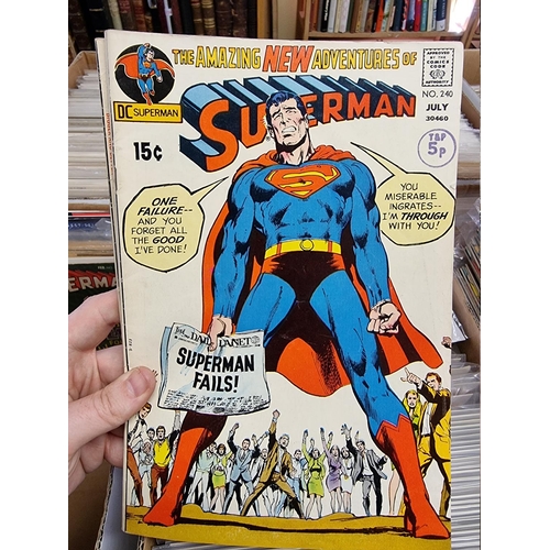 329 - ACTION COMICS & SUPERMAN: collection of approx 150+ issues, late 1960s-early 80s, generally in g... 