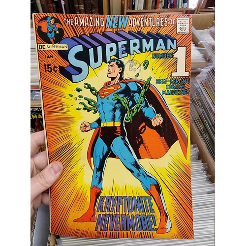 329 - ACTION COMICS & SUPERMAN: collection of approx 150+ issues, late 1960s-early 80s, generally in g... 