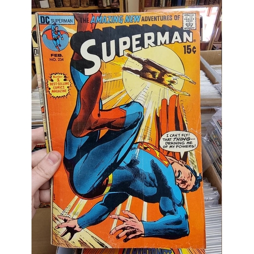 329 - ACTION COMICS & SUPERMAN: collection of approx 150+ issues, late 1960s-early 80s, generally in g... 