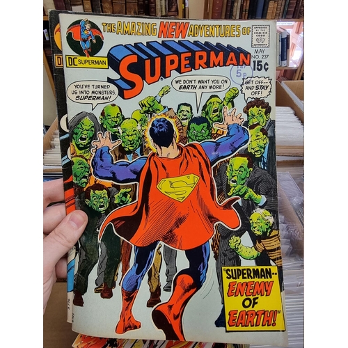 329 - ACTION COMICS & SUPERMAN: collection of approx 150+ issues, late 1960s-early 80s, generally in g... 