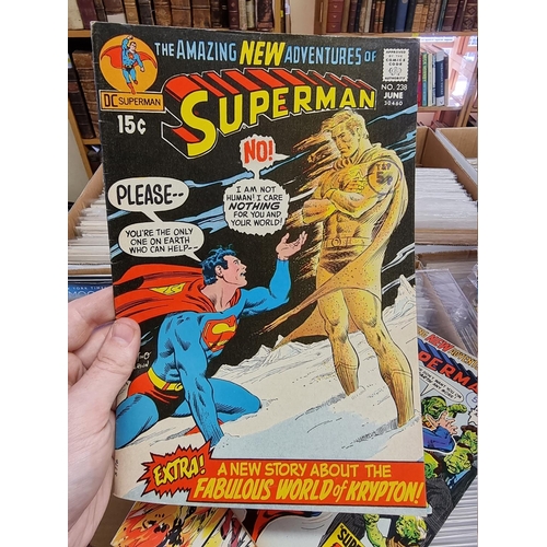 329 - ACTION COMICS & SUPERMAN: collection of approx 150+ issues, late 1960s-early 80s, generally in g... 