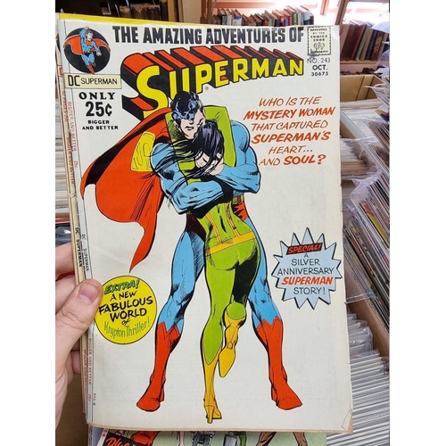 329 - ACTION COMICS & SUPERMAN: collection of approx 150+ issues, late 1960s-early 80s, generally in g... 