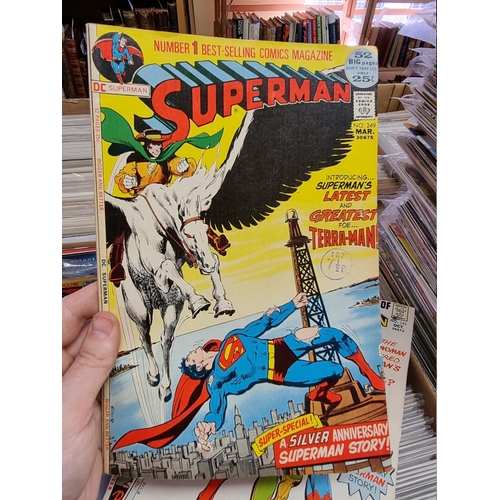 329 - ACTION COMICS & SUPERMAN: collection of approx 150+ issues, late 1960s-early 80s, generally in g... 