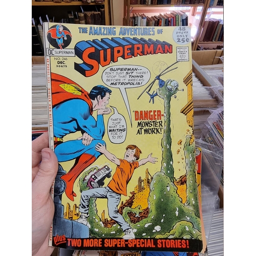 329 - ACTION COMICS & SUPERMAN: collection of approx 150+ issues, late 1960s-early 80s, generally in g... 