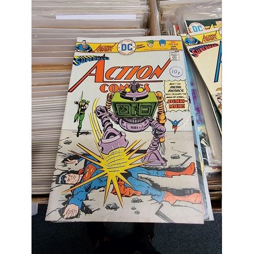 329 - ACTION COMICS & SUPERMAN: collection of approx 150+ issues, late 1960s-early 80s, generally in g... 