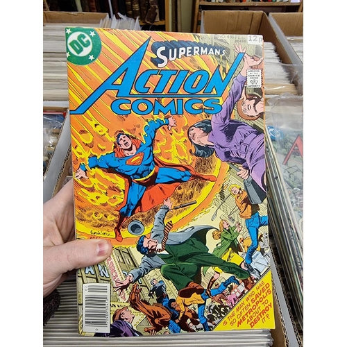 329 - ACTION COMICS & SUPERMAN: collection of approx 150+ issues, late 1960s-early 80s, generally in g... 