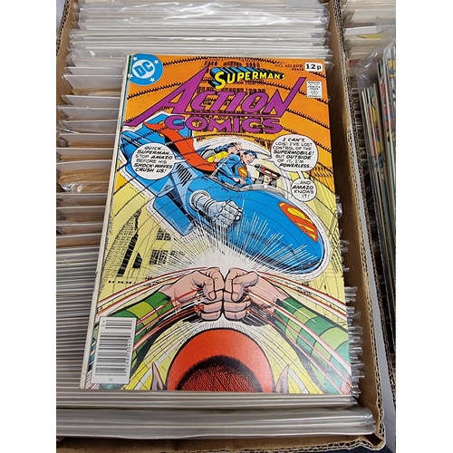 329 - ACTION COMICS & SUPERMAN: collection of approx 150+ issues, late 1960s-early 80s, generally in g... 