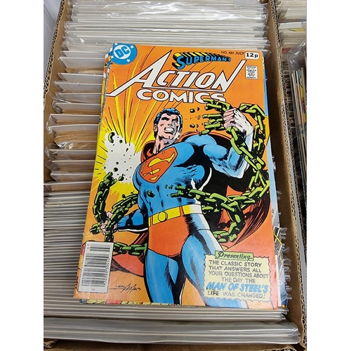 329 - ACTION COMICS & SUPERMAN: collection of approx 150+ issues, late 1960s-early 80s, generally in g... 