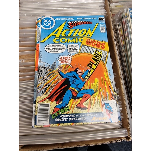 329 - ACTION COMICS & SUPERMAN: collection of approx 150+ issues, late 1960s-early 80s, generally in g... 