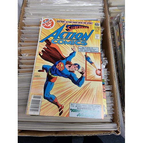 329 - ACTION COMICS & SUPERMAN: collection of approx 150+ issues, late 1960s-early 80s, generally in g... 