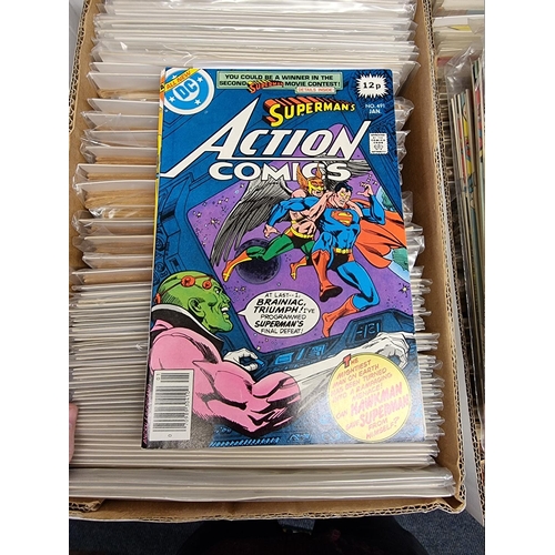 329 - ACTION COMICS & SUPERMAN: collection of approx 150+ issues, late 1960s-early 80s, generally in g... 