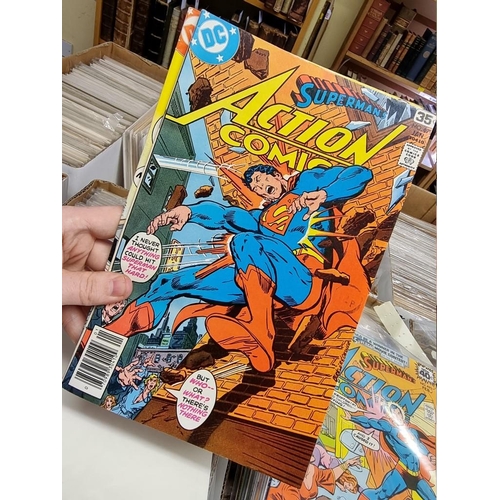 329 - ACTION COMICS & SUPERMAN: collection of approx 150+ issues, late 1960s-early 80s, generally in g... 