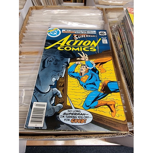 329 - ACTION COMICS & SUPERMAN: collection of approx 150+ issues, late 1960s-early 80s, generally in g... 