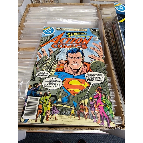 329 - ACTION COMICS & SUPERMAN: collection of approx 150+ issues, late 1960s-early 80s, generally in g... 