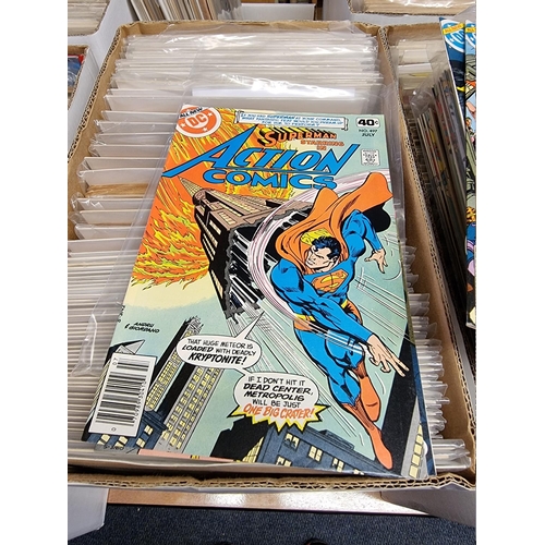 329 - ACTION COMICS & SUPERMAN: collection of approx 150+ issues, late 1960s-early 80s, generally in g... 