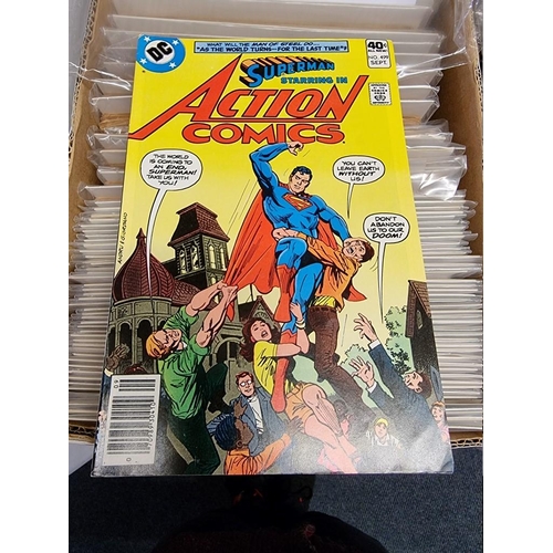 329 - ACTION COMICS & SUPERMAN: collection of approx 150+ issues, late 1960s-early 80s, generally in g... 