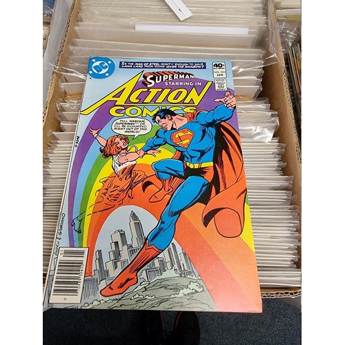 329 - ACTION COMICS & SUPERMAN: collection of approx 150+ issues, late 1960s-early 80s, generally in g... 