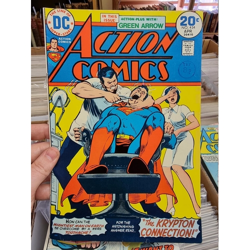 329 - ACTION COMICS & SUPERMAN: collection of approx 150+ issues, late 1960s-early 80s, generally in g... 