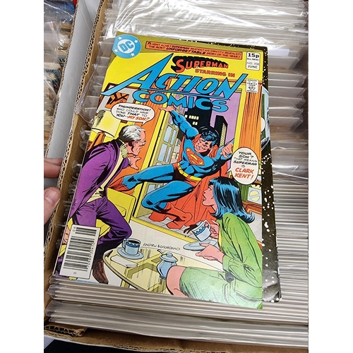 329 - ACTION COMICS & SUPERMAN: collection of approx 150+ issues, late 1960s-early 80s, generally in g... 