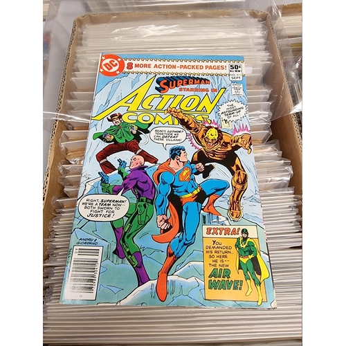 329 - ACTION COMICS & SUPERMAN: collection of approx 150+ issues, late 1960s-early 80s, generally in g... 