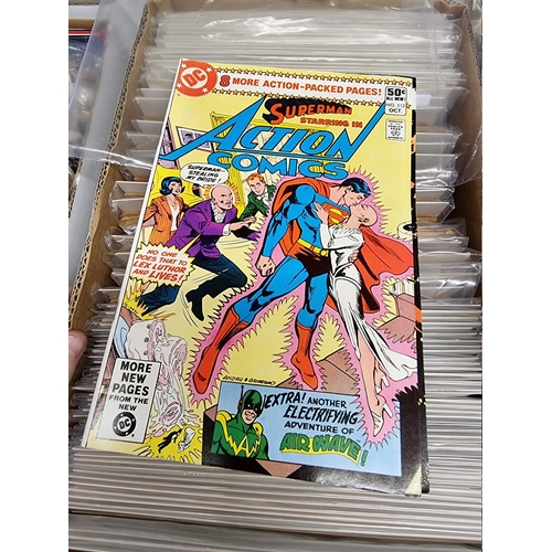 329 - ACTION COMICS & SUPERMAN: collection of approx 150+ issues, late 1960s-early 80s, generally in g... 