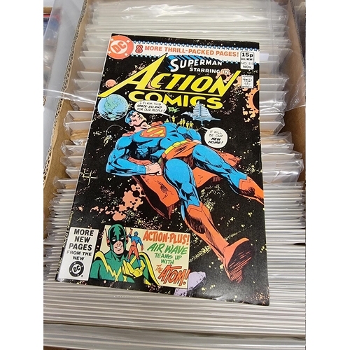 329 - ACTION COMICS & SUPERMAN: collection of approx 150+ issues, late 1960s-early 80s, generally in g... 