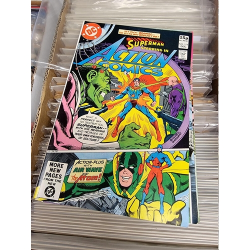 329 - ACTION COMICS & SUPERMAN: collection of approx 150+ issues, late 1960s-early 80s, generally in g... 